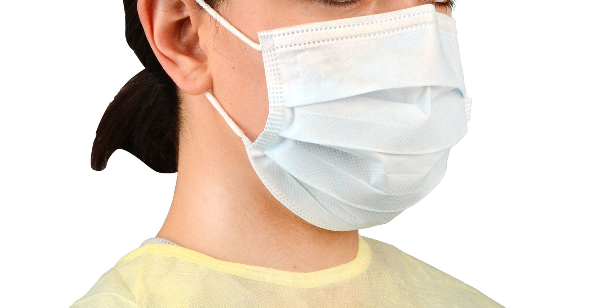 Mask Face Procedure Pleated Earloops One Size Fits Most Blue NonSterile ASTM Level 1 Adult (50/BG 6BG/CS) by Cardinal  ID AT7511M